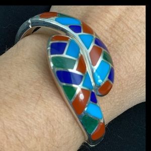 WK Whitney Kelly Silver & Mixed Inlay Bracelet